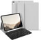 zoyu Hülle mit Tastatur für iPad Air 11 Zoll 2025/2024, für iPad Air 5./4. Generation 10,9 Zoll 2022/2020, Magnetisch Abnehmbarer, Bluetooth Deutsche Tastatur QWERTZ, Grau