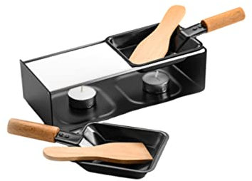 WATIIFUFU Mini Plancha Para Fundir Queso Antiadherente Con Mango De Madera Resistente Alta Temperatura Para Camping Picnic Cocina Sin Electricidad