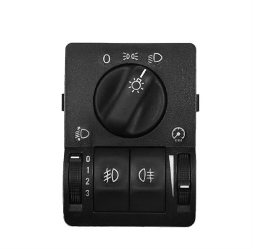 GLILAR Lichtschalter Scheinwerfer Kompatibel Mit Opel Für Vectra B 1995–2003, Auto-Scheinwerfer-Nebelscheinwerfer-Lampen-Steuerschalter, Scheinwerferschalter 6240097 90437440