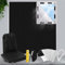 HuiCloud 100% Blackout Blind,200 x 145 CM Stick on Blackout Blinds for Windows,No Drill Portable Temporary Fits Any Size Blackout Blinds with 20PCS Hook and Loop Tapes for Bedroom Loft Car Travel