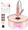 Ponceuse pour Ongles Professionnelle, 13 in 1 4000mAh Ponceuse à Ongles Electrique avec Affichage LED, 35 000 tr / min, Machine à Ongles, Ensemble de Pédicure de Manucure