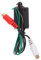 BUGUUYO Adaptateur de câble à cornes câble de haut-parleur audio de voiture terminaux convertisseur sortir haut-parleur de subwoofer fil de haut-parleur vers adaptateur RCA abdos Noir