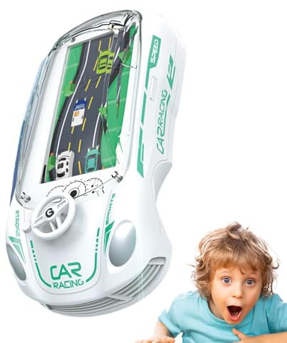 Setauoo Kids Handheld Game Console - Racing Car Handheld Machine - Interactive Educational Vehicle Toy For Kids Child Toddler Teenager Girl Boy
