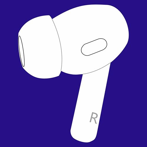 Meenova Einzelner rechter Ohrhörer-Ersatz für AirPod Pro (2. Generation), OEM A2931, A2698, A2699 Ohrhörer, nur eine rechte Ohrseite, A2700, kompatibel mit Original AirPods Pro 2 Ohrpolstern