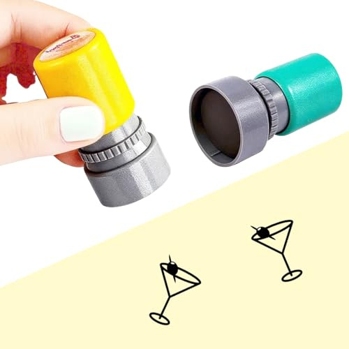 Selbstfärbende Stempel für Cocktailgetränke