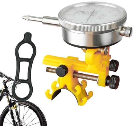 Messuhr Fahrrad - Präzisions-Radausrichtungsmesser, präzises Messgerät Ausrichten der Felge, langlebiger Metallrahmen | Professionelle Reparaturwerkzeug Fahrradwartung und Tuning