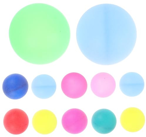 MOTHNUR 150 Bunte Kunststoff Lottokugeln 40mm Spieltischtennisbälle für Party Gewinnspiele Freizeitveranstaltungen