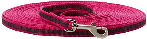 IDC Color & Gray verstellbare Leine mit Doppelkarabiner, 14 mm x 2,2 m, Pink-Grau