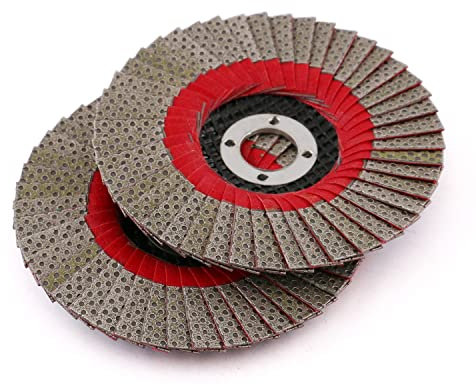 Z-LION 2 dischi abrasivi a lamella da 10,2 cm, diamantati, elettroplaccati, grana 60