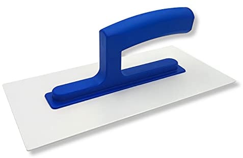 DEWEPRO® Glättkelle, Traufel, Mörtelbrett, Reibebrett aus Kunststoff - 270x130mm (PS) zum Auftragen und Glätten von Strukturputz