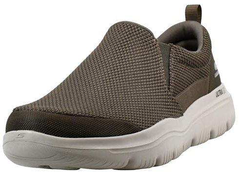 Skechers Men's Go Walk Evolution Ultra Impeccable Sneaker, Khaki, 10.5 UK