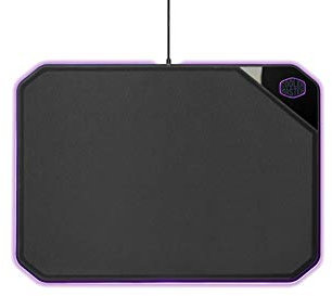 Cooler Master - MP860 - Tapis De Souris Gaming Rigide Double Face RGB ( 360 x 260 x 6 mm) Faces Tissu & Aluminium - Noir