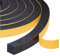 Yotache Self Adhesive Foam Gasket Tape 2 Rolls 12mm W X 12mm T for Doors Soundproofing Weather Seal Strip Insulation, 4m Length (2 X 2m Each)