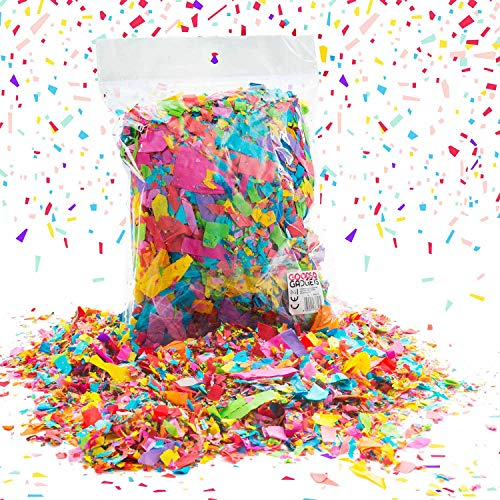 Öko Konfetti-Regen 50g Papierkonfetti Dekoration Party-Deko Tischkonfetti; Umweltschonend auf Recycling Kreppapier; extra langes Fliegen & Schweben