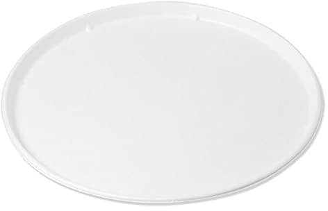 Lot de 25 Assiettes Jetables à Pizza Ø 32 cm, Plateaux en Pulpe Cellulose Bio 100 % Compostable, Humidité Robuste 33,7 g
