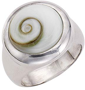 Zeeme Pearls Damen Ring 925 rhodiniert Muschel weiß 342270069