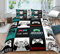 AYMAING Gamer Betten Set Gamepad Bettwäsche Set 135x200 cm Videospiele Gaming Mikrofaser Jungen Jugendliche Bettbezug und Kissenbezüge - Schwarz Blau Gaming Action Buttons Dekor Bettwäsche