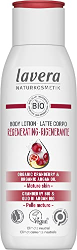 lavera Body Lotion Regenerating - Natural Cosmetics - vegan - Organic Cranberry & Organic Argan Oil - certified - 200ml, white
