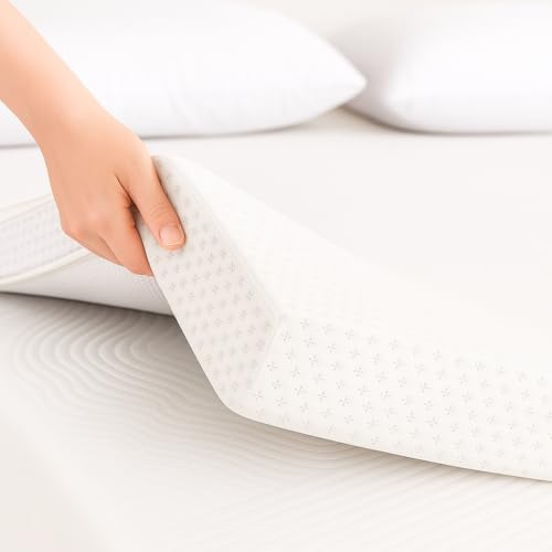 Matratzentopper 135x200 cm H2/H3 | 7CM Höhe Memory Foam Topper | Orthopädisch & Druckentlastend | Lindert Muskelverspannungen | Atmungsaktiv mit abnehmbarem & waschbarem Bezug | Oeko-TEX® & CertiPUR
