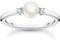 THOMAS SABO Damen Ring Perle mit weißen Steinen 925 Sterlingsilber TR2370-167-14