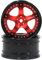 hobbysoul 2 Stück RC 1/10 Aluminium felgen Sechskant 12mm Einstellbarer Versatz Schwarz/Rot Farbe Passform 1:10 RC On Road Drift Tourenwagen Reifen