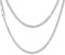 Bandmax Panzerkette Herren 925 Silber klassische Panzerkette für Herren Damen, 925 Silber 3mm kubanische Gliederkette Halskette 51cm Schmuck Accessoire