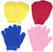 GWAWG Lot de 4 paires de gants exfoliants pour le corps et la vaisselle