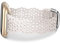 TOYOUTHS Lace Silikon Armband Kompatibel mit Fitbit Versa 4/Fitbit Versa 3/Fitbit Sense 2/Sense Armband, Frauen Weich Sport Solo Loop Blume Ausschnitt Spitze Ersatzarmband für Versa 3, Polarstern