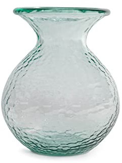 Home Vaso Paradise in Vetro Riciclato Bocciardato colore verde cm 24,5, Arredamento, Design, Home, Casa, 6994600