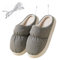 Kunyeah USB Heated Slippers Foot Warmer Shoes Charger Electric Heating Shoes Winter Warm Plush Slippers for Women Men (Grey)