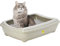 CAT CENTRE Jumbo Grey Open Cat Litter Tray With Rim 57cm Kitten Pet Toilet Plastic Loo Pan Box Anti-Spillage Portable Rounded Corners Detachable Rim Easy Cleaning No Spilling Grey Collection