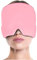 Kopfschmerzen und migräne mütze, Form Fitting Gel Ice Headache Relief Hat, Reusable Cold Therapy Migraine Relief Cap, for Puffy Eyes, Tension, Sinus & Stress Relief(Color:Rosa)