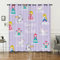 HOSIMA Violett Traum Vorhänge Blickdicht Gardinen Mit Ösen,2-Set 117x138cm Kleine Prinzessin Einhorn weiche Verdunklungsvorhänge für Wohnzimmer Kinderzimmer(Traum 117x138cm)
