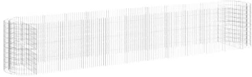 Bussandri Exclusive - Gabionen-Hochbeet Verzinktes Eisen 600x100x100 cm