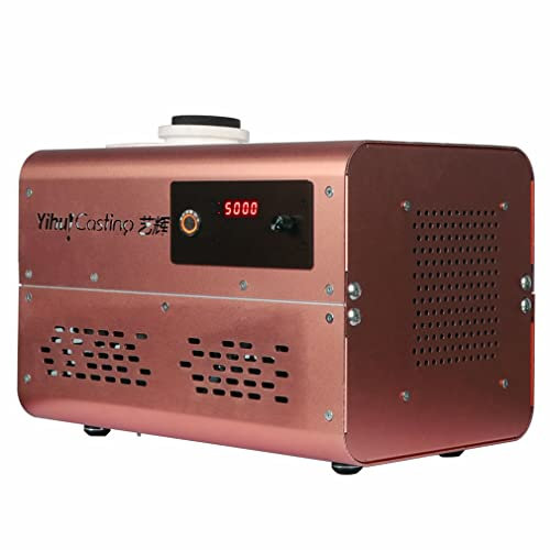 Four de Fusion d'or 2KG avec creuset en Graphite, Four de Fusion numérique électrique 5000W, Four de coulée de fonderie de raffinage 1800℃, Fondre complètement en 3-5 Minutes pour