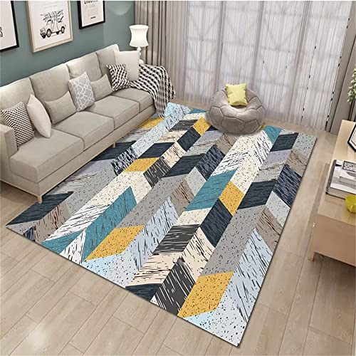 RUGMRZ Teppich Babyzimmer Rug for Living Room Farbige Kinderzimmerzubehör sind weich, rutschfest und stürzfest 60 x 100 cm