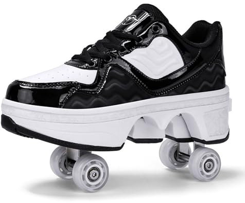 Deform Rad Skates Roller Schuhe Casual Deformation Sneaker Walk Skates Männer Frauen Runaway Skates Vierrad,39