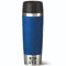 Emsa Isolierbecher 500ml mit Gravur Monogramm/Buchstabe (+ Name) Travel Mug Grande XXL Manschette blau personalisierter Kaffeebecher Teebecher, Motiv MO1