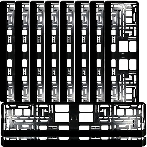 Kennzeichenhalter SCHWARZ Kfz Kennzeichenhalterung für PKW LKW (50)