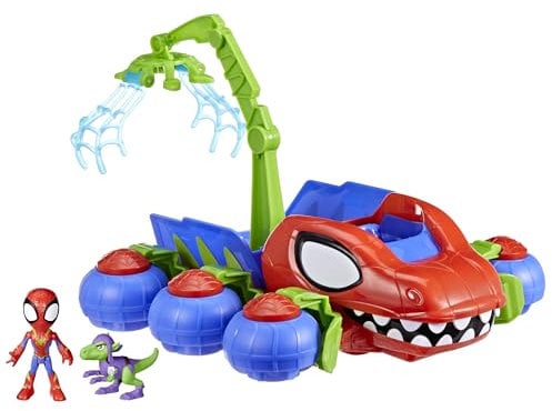 Marvel Spidey und Seine Super-Freunde Dino-Krabbler Superhelden-Spielset, mit Spidey- und Dino-Figur und Transportspielzeug, für Kinder ab 3 Jahren
