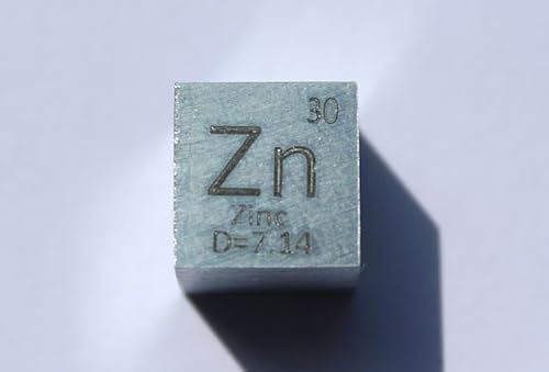 Zink Metall Würfel Zn Abmessungen 10x10x10mm poliert 99,99% Reinheit cube
