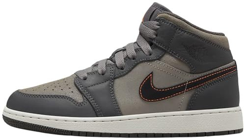 Jordan Big Kid's 1 MId SE BG Night Stadion/Black (FQ8341 017), Nachtstadion/Schwarz, 7 US Big Kid