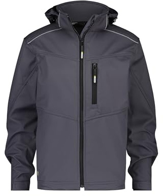 DASSY® Tavira Softshell-Jacke - Größe 4XL - ZEMENTGRAU