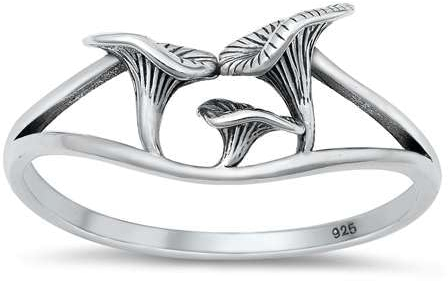 Sterling Silber Pilz Ring LTDKLRP145127-50