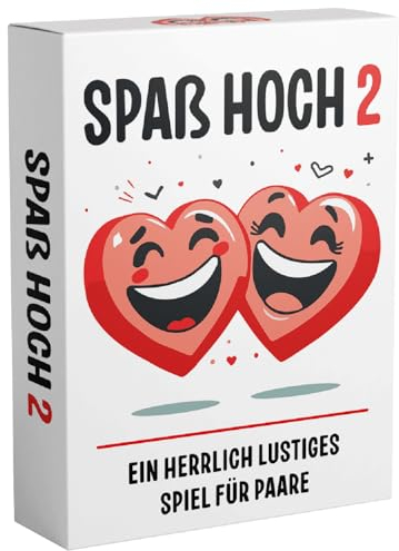 TIPSI Spaß Hoch 2 - Spiel für Paare zu zweit | Mit lustigen Aufgaben & Fragen | Pärchen Geschenke für Männer, Freund & Freundin | Jahrestag Geschenk für ihn & sie oder zum Valentinstag