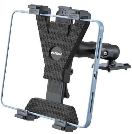 PLDHPRO Tablet Holder, Adjustable Tablets Mount Heavy Duty Drill Base Stand Compatible with iPad, Samsung Galaxy Tab and Other 7-12.9 Tablets for Commercial Vehicles, Trucks