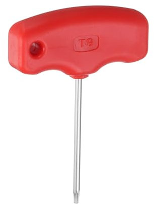 sourcing map Torx Screwdriver T9 CR-V Steel T Handle Star Key Wrench for CNC Lather Tool Holder