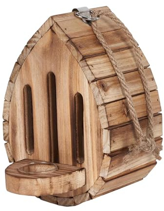 Tewzafiya Schmetterlingsfutterstation aus Holz, Schmetterlingshaus für Garten | Gartendeko Habitat Schmetterlinge - Futterstation für Schmetterlinge, natürliche Schmetterlingsbox für
