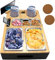 ACESOME Couchbar Snackbox, Couchbar Snackbox Personalisiert aus Holz und rostfreiem Stahl, 39 x 25 x 7cm Snackbar Couch Sofatablett, Couch bar Snackschale Couch Butler