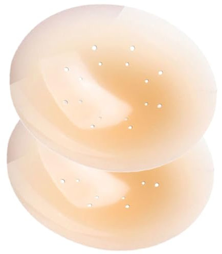 JEWEDECO Invisible Reusable Nipple Covers Adhesive Petals for Strapless Bras Sleepwear Swimwear Wedding Dresses Beige